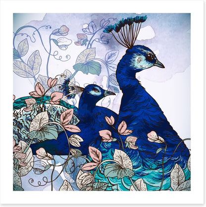 Peacock pair