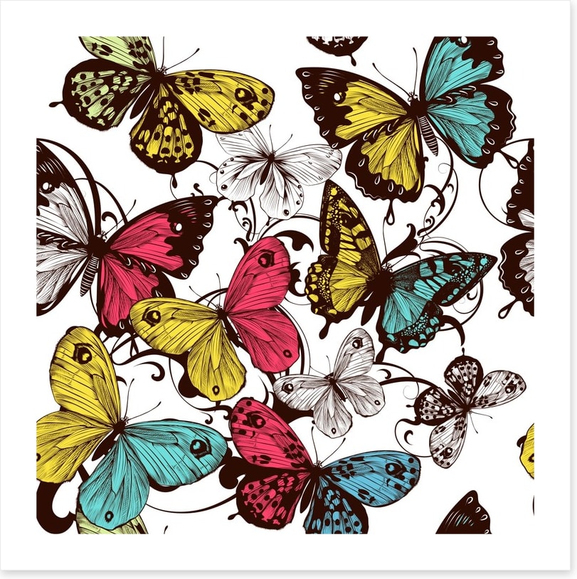 Butterfly flourish