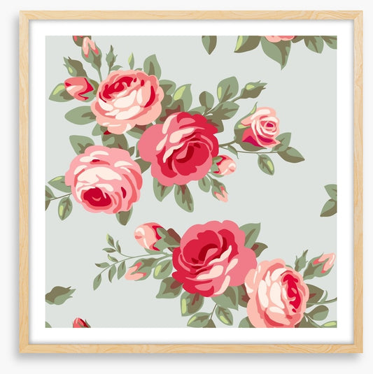 Vintage style rose wallpaper