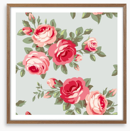 Vintage style rose wallpaper