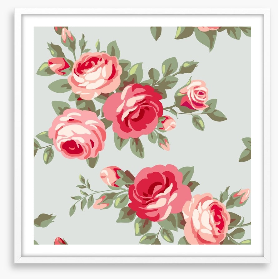 Vintage style rose wallpaper