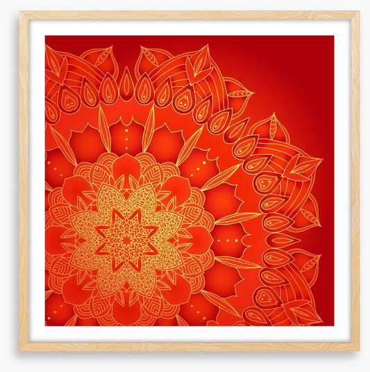 Red star mandala