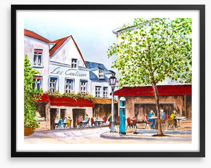 Cafes in the village square