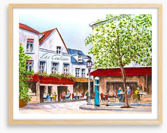 Cafes in the village square