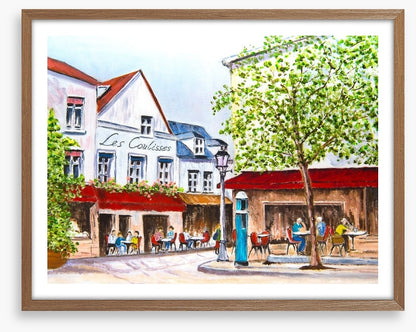 Cafes in the village square