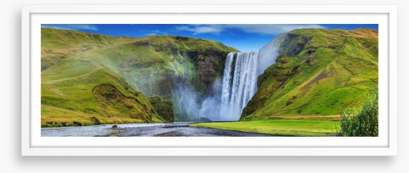 Beautiful torrent of Skogafoss