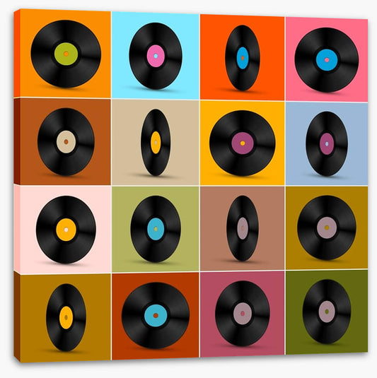 Retro vinyl records