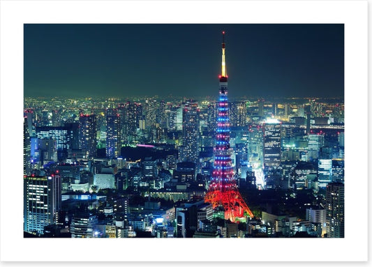 Tokyo city illuminated