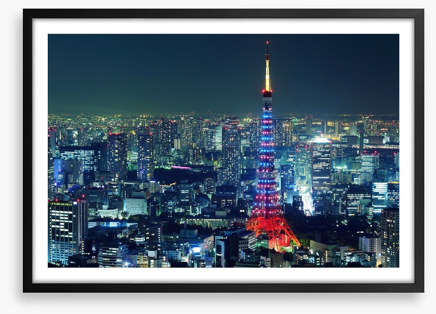 Tokyo city illuminated