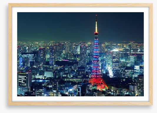 Tokyo city illuminated