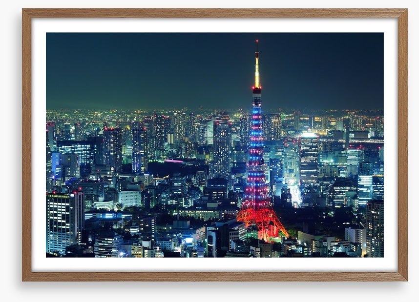 Tokyo city illuminated