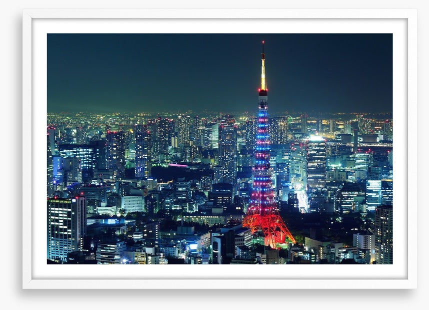 Tokyo city illuminated