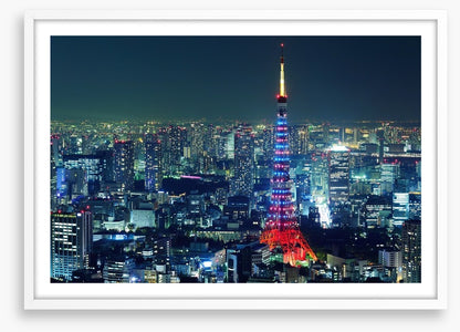 Tokyo city illuminated