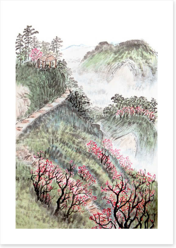 Plum blossom mountain