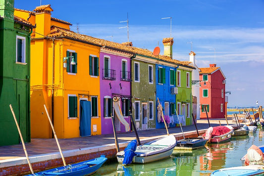 Burano facades, Venice