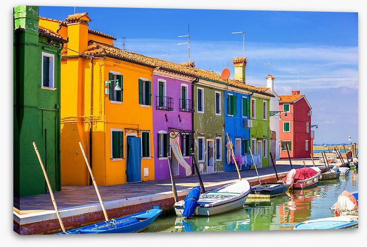 Burano facades, Venice