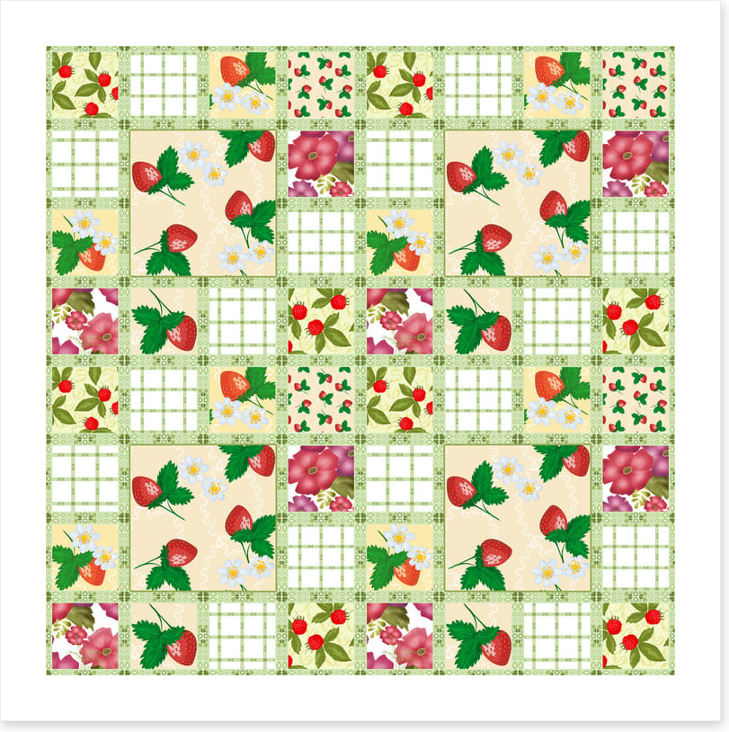 Strawberry fields patchwork