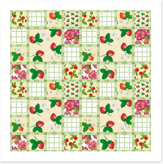 Strawberry fields patchwork