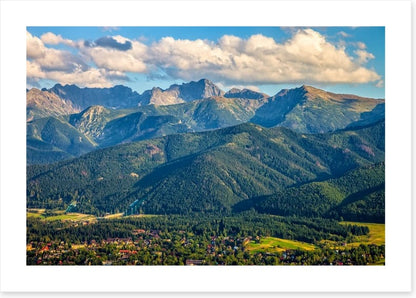 Nestled under the mountains
