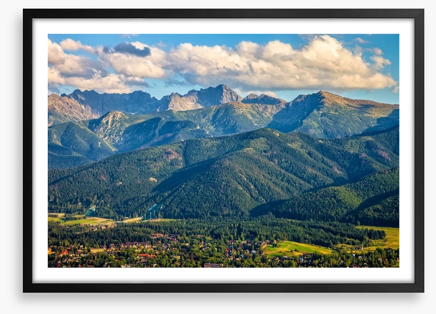 Nestled under the mountains