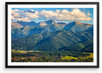 Nestled under the mountains