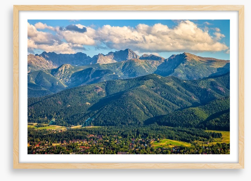 Nestled under the mountains