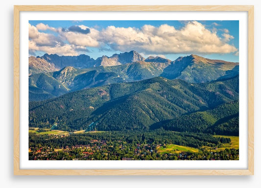 Nestled under the mountains