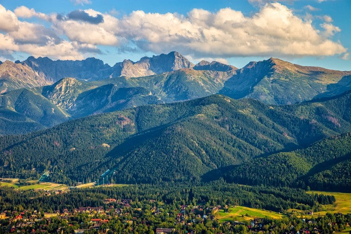 Nestled under the mountains