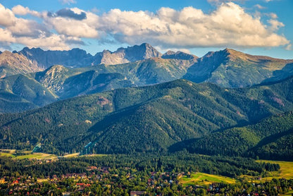 Nestled under the mountains