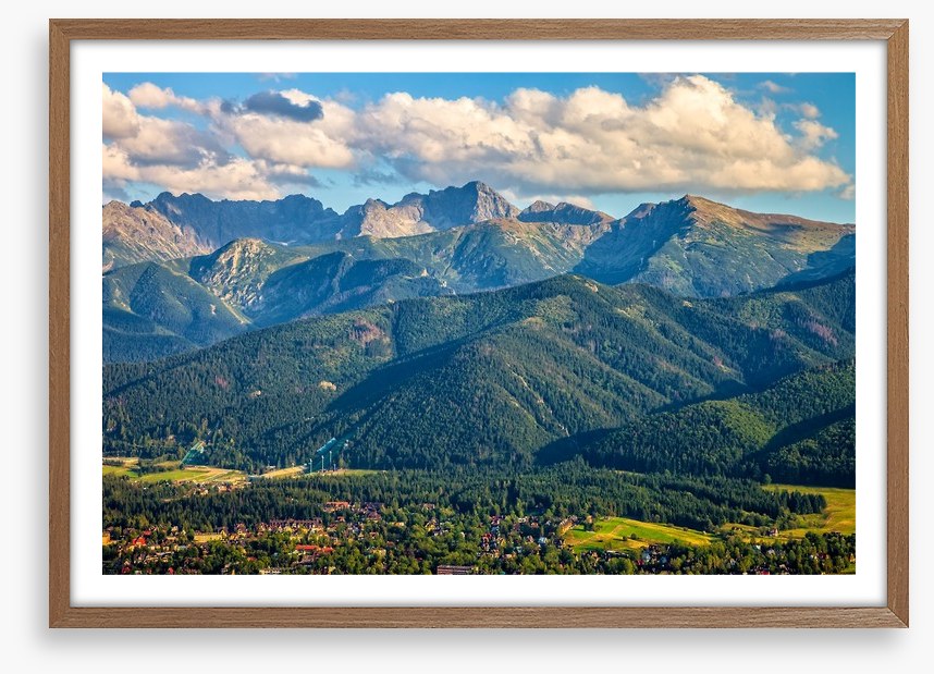 Nestled under the mountains