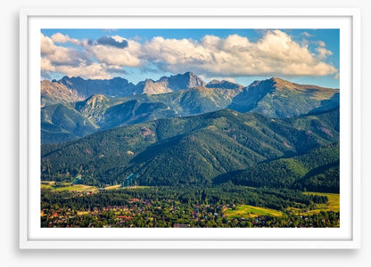 Nestled under the mountains