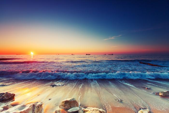 Sunrise over the sea