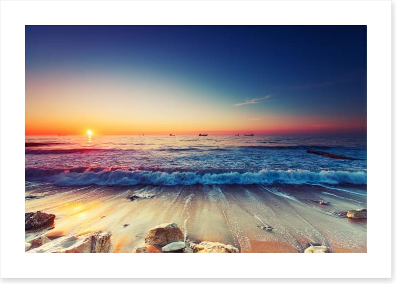 Sunrise over the sea