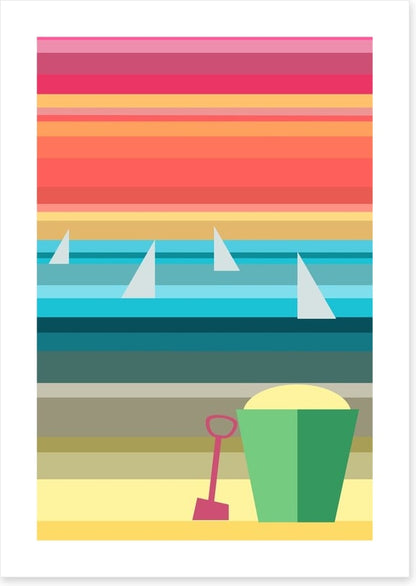 Bucket on the beach