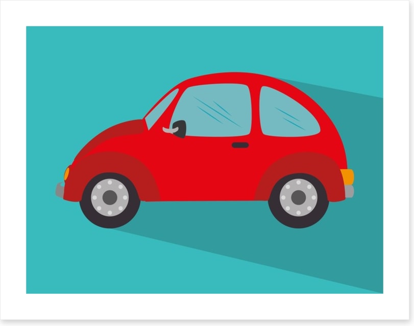 Little red car