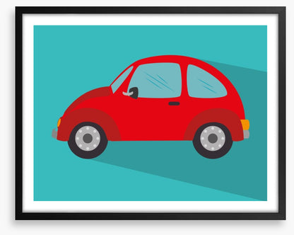 Little red car