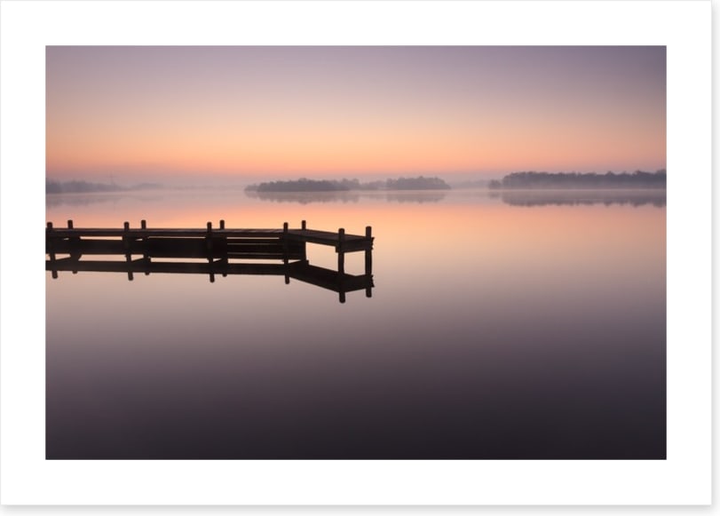 Tranquil dawn jetty