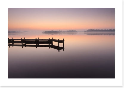 Tranquil dawn jetty