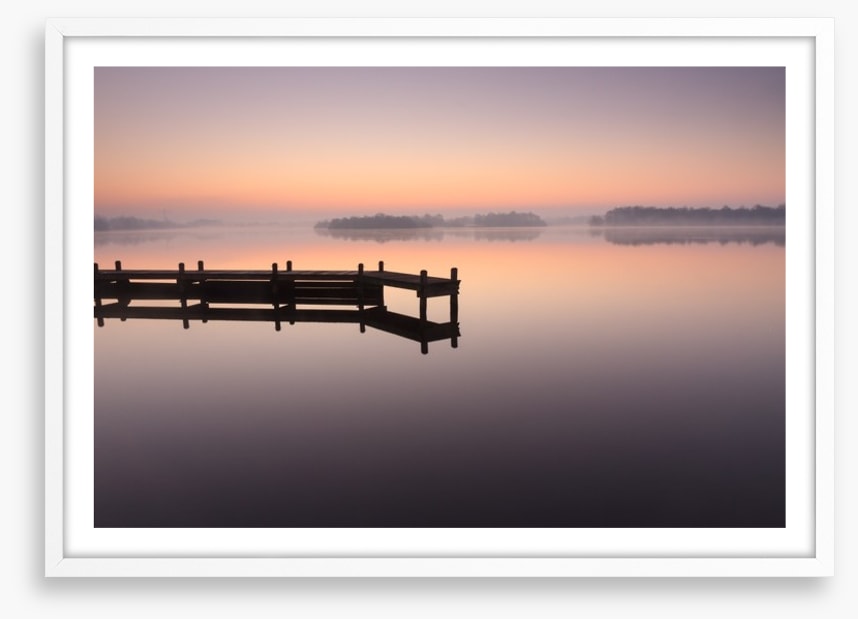 Tranquil dawn jetty