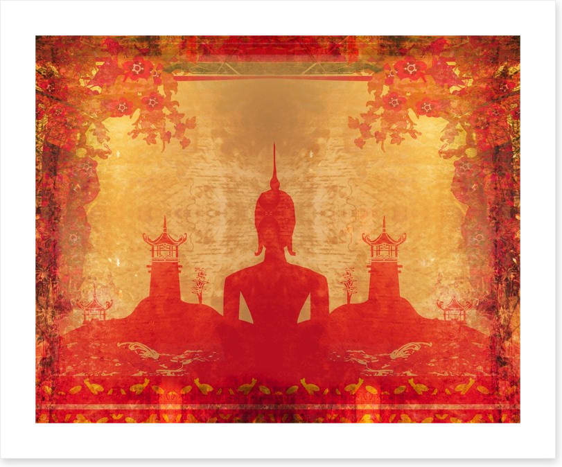 Silhouette of Buddha