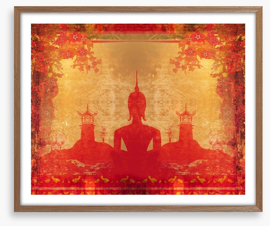 Silhouette of Buddha