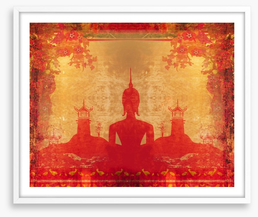 Silhouette of Buddha