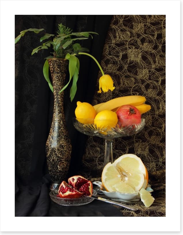 Fruits and flower
