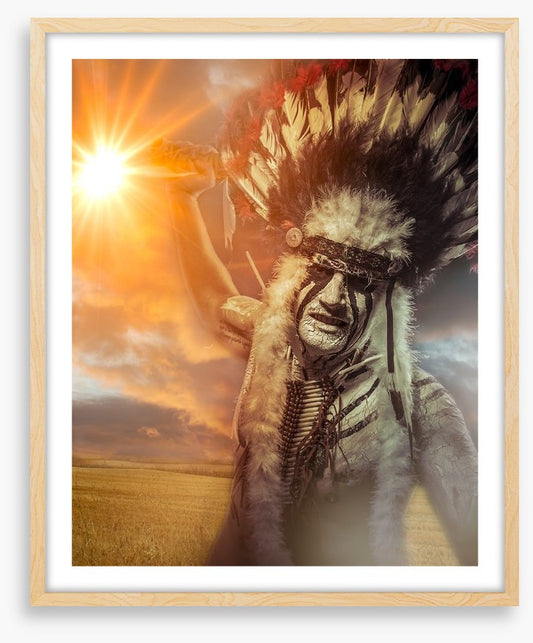 American Indian warrior