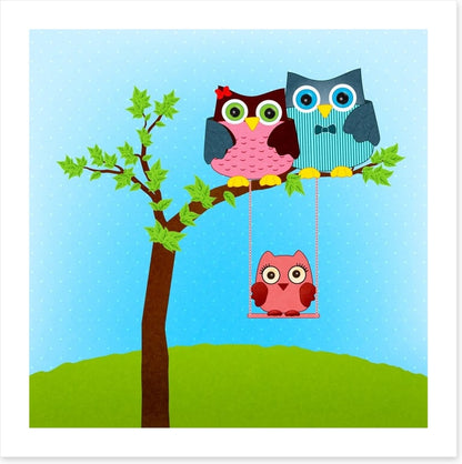Baby owl swing