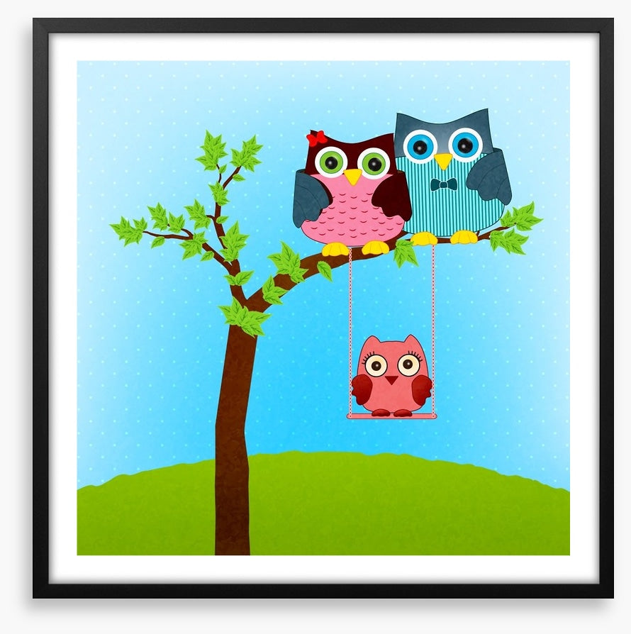 Baby owl swing
