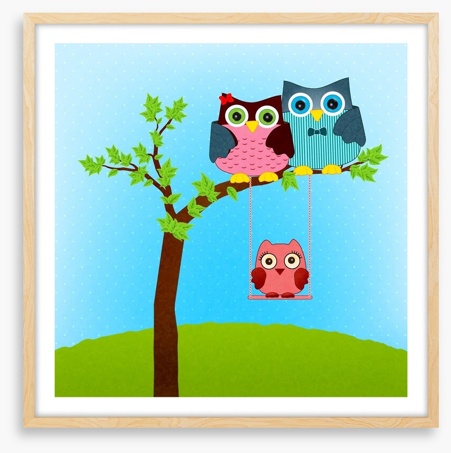 Baby owl swing