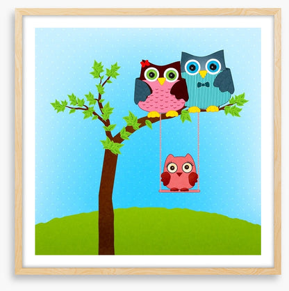 Baby owl swing