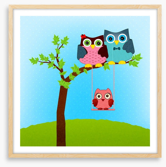 Baby owl swing