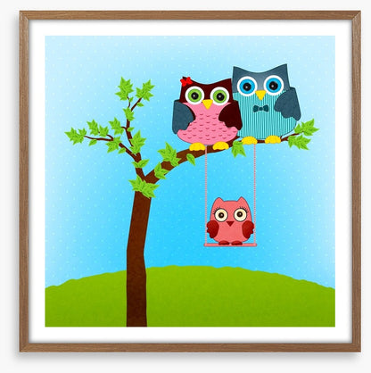 Baby owl swing
